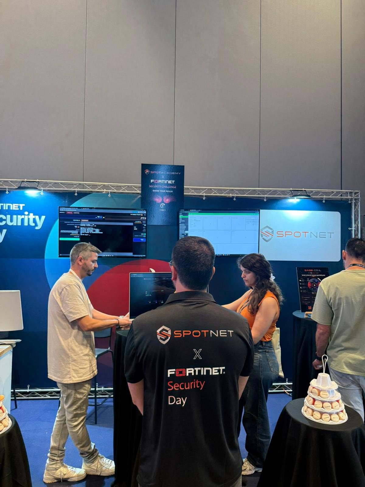 The SpotNet and SpotAcademy stand at Fortinet Security Day